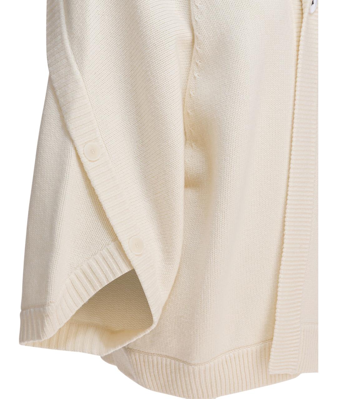 MAX MARA Белый шерстяной кардиган, фото 4