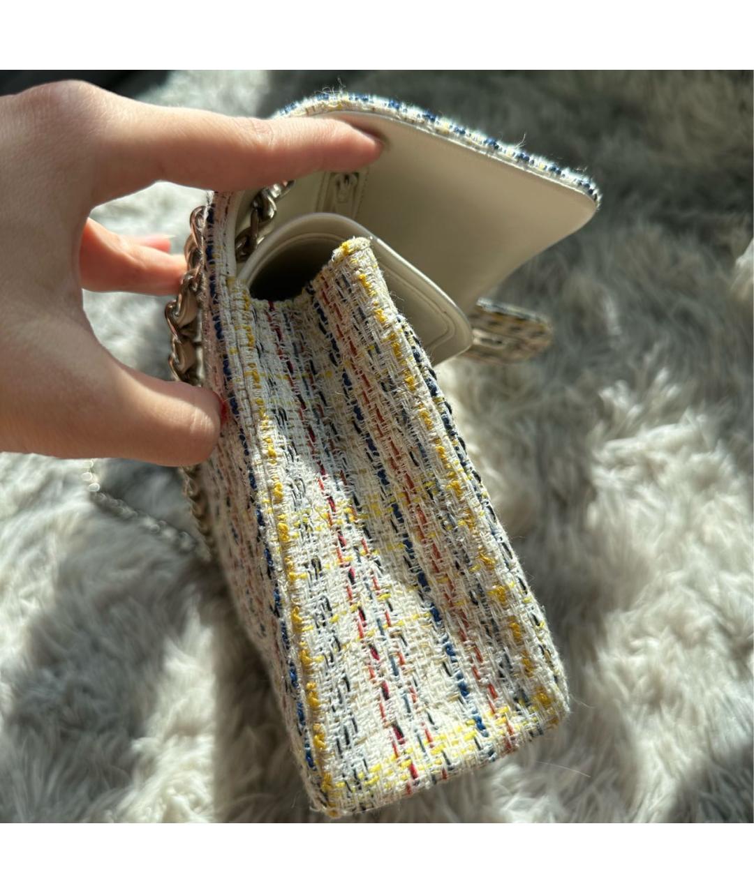 CHANEL Мульти твидовая сумка через плечо, фото 7