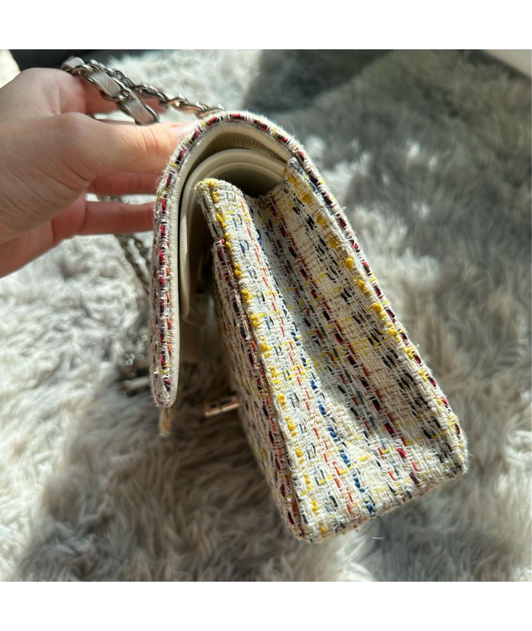 CHANEL Мульти твидовая сумка через плечо, фото 6
