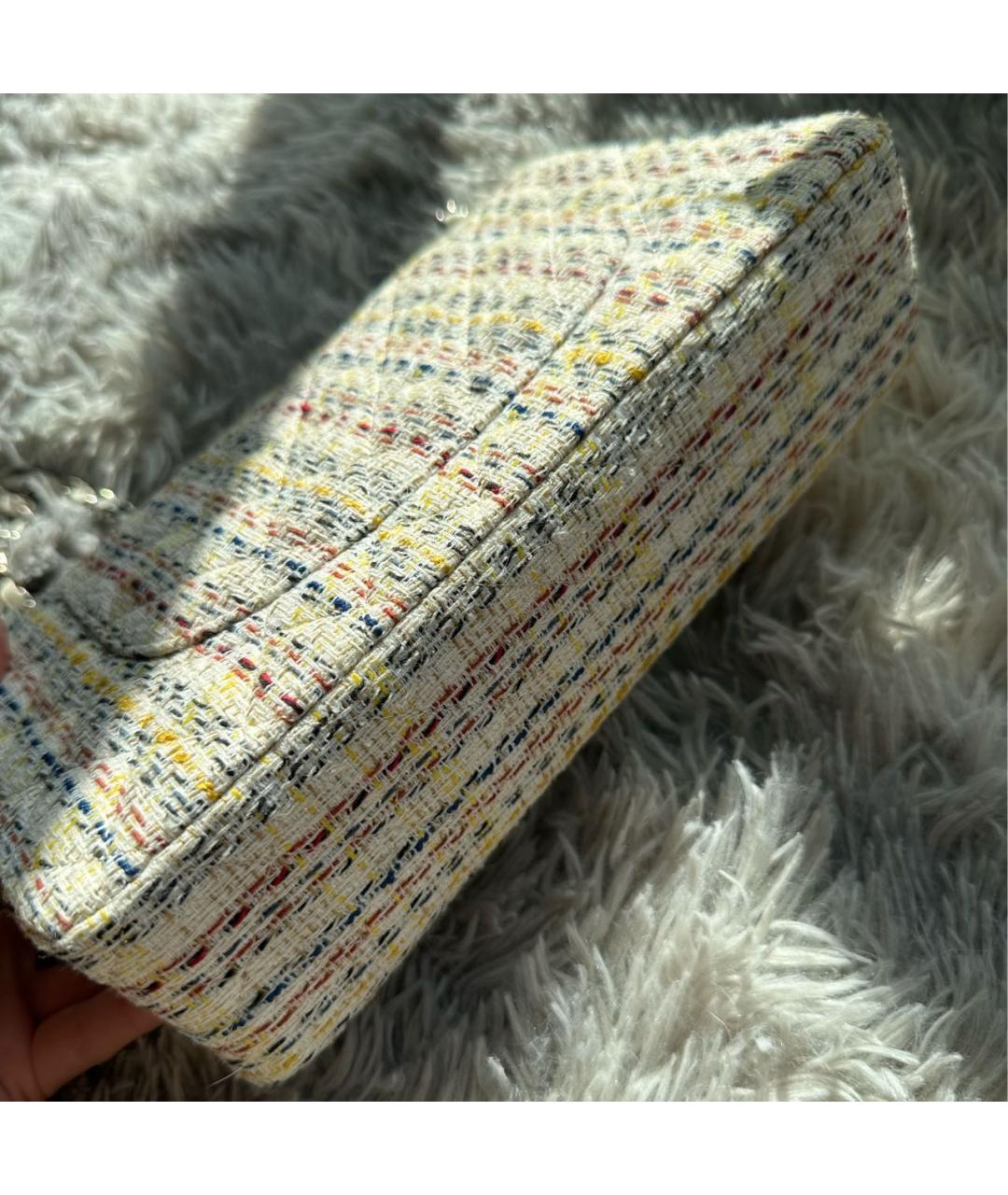 CHANEL Мульти твидовая сумка через плечо, фото 8