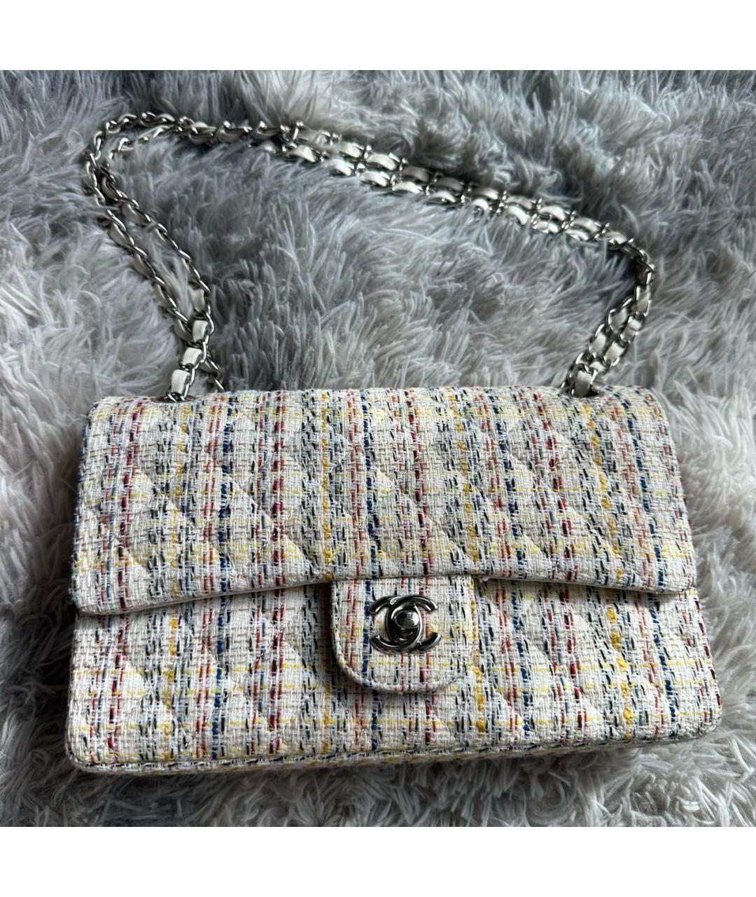 CHANEL Мульти твидовая сумка через плечо, фото 9