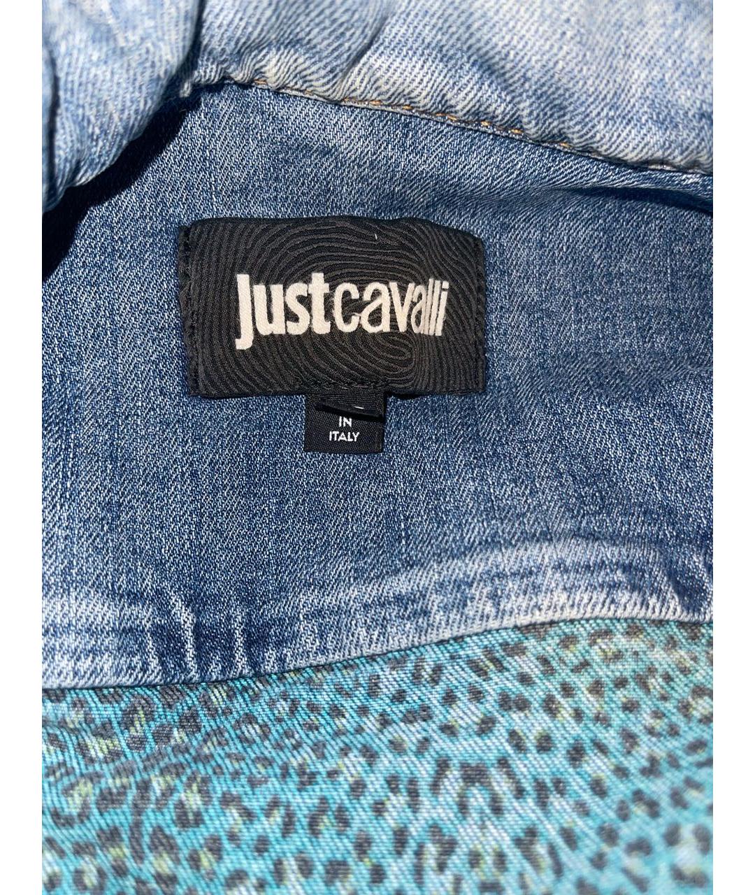 JUST CAVALLI Голубая деним куртка, фото 3