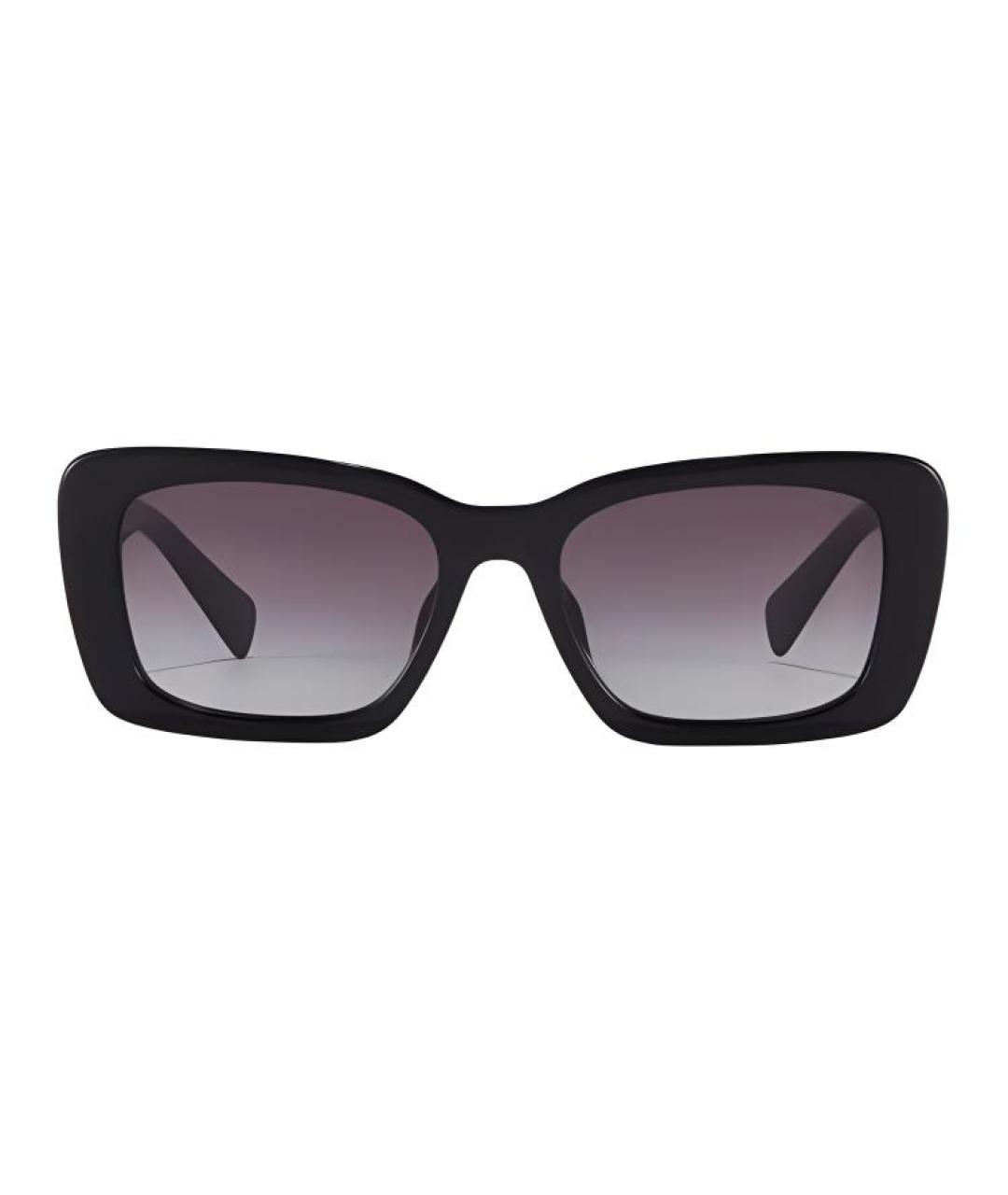 MIU MIU Черные пластиковые солнцезащитные очки, фото 1