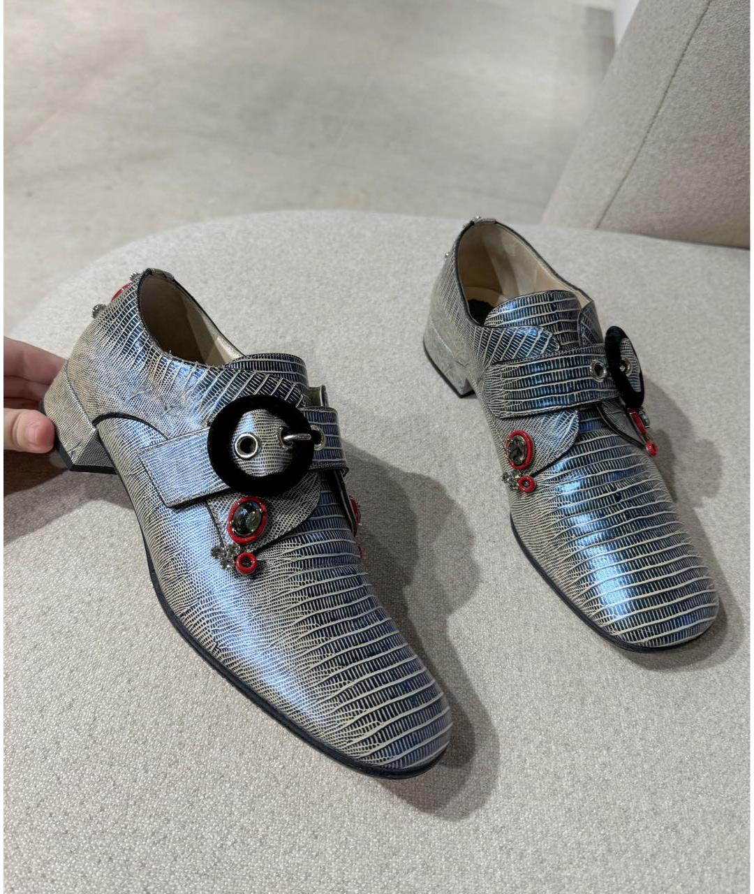 CHRISTIAN DIOR Мульти кожаные туфли, фото 2