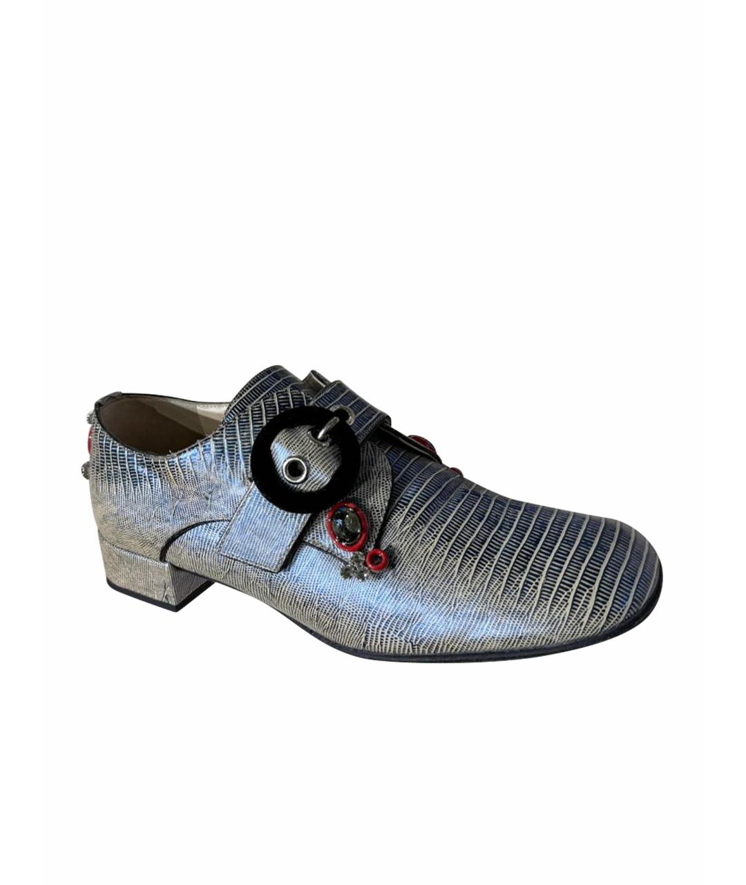CHRISTIAN DIOR Мульти кожаные туфли, фото 3