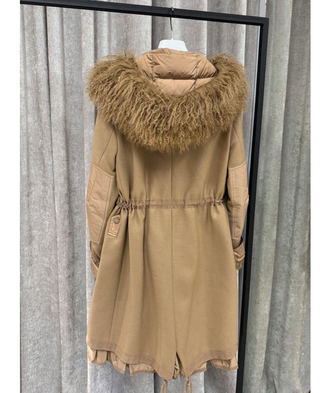 MONCLER Бежевая парка, фото 2