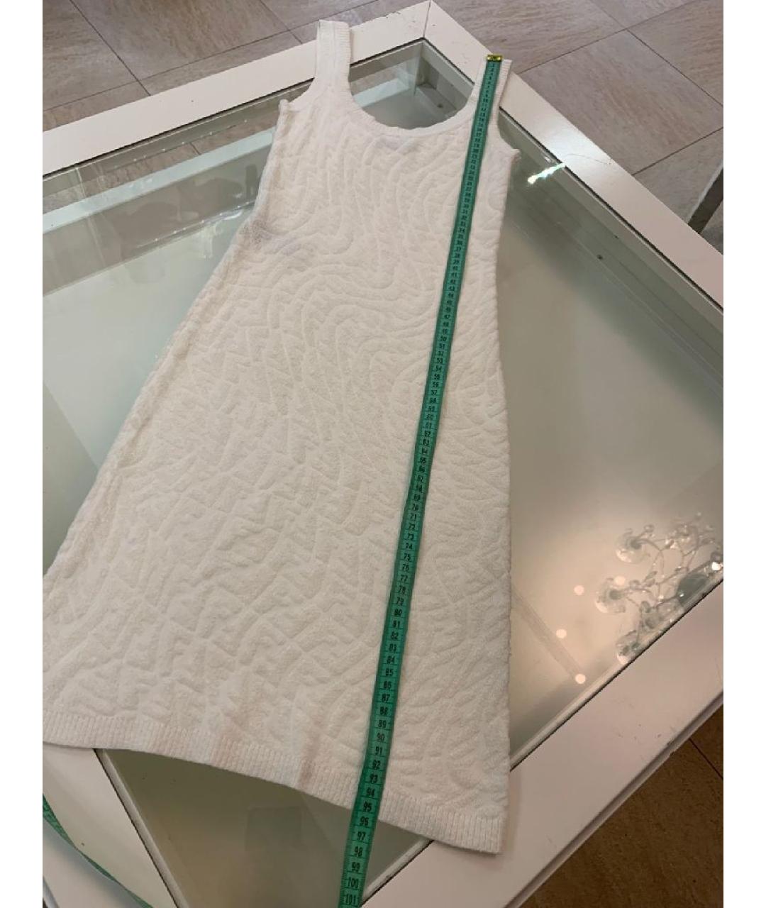 FENDI Белое хлопковое повседневное платье, фото 8