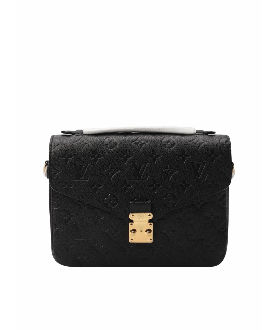 LOUIS VUITTON Черная кожаная сумка через плечо, фото 1