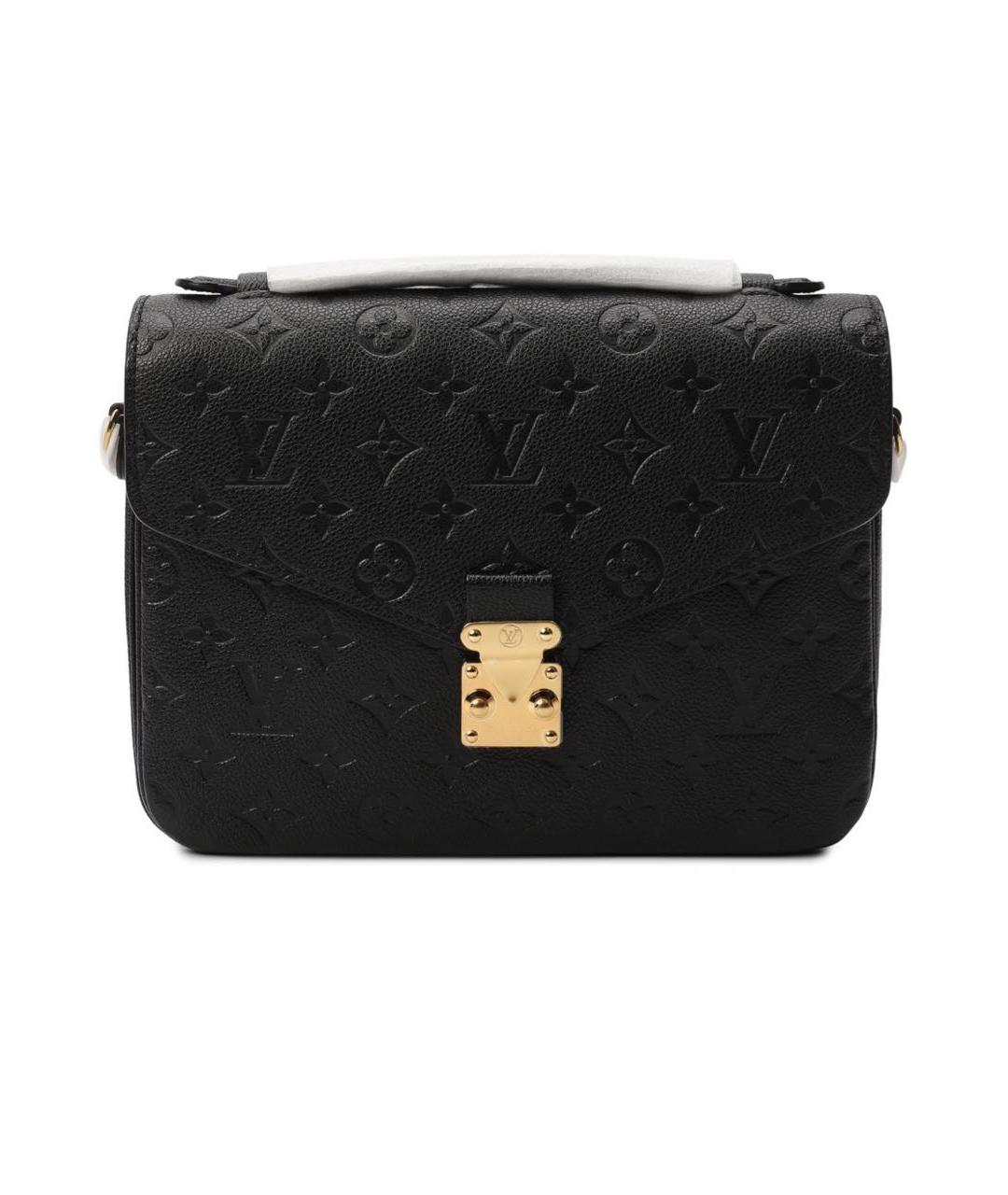 LOUIS VUITTON Черная кожаная сумка через плечо, фото 2