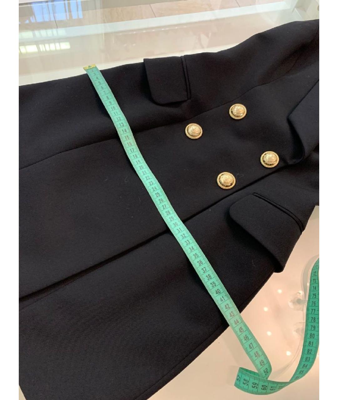BALMAIN Черное шерстяное повседневное платье, фото 8