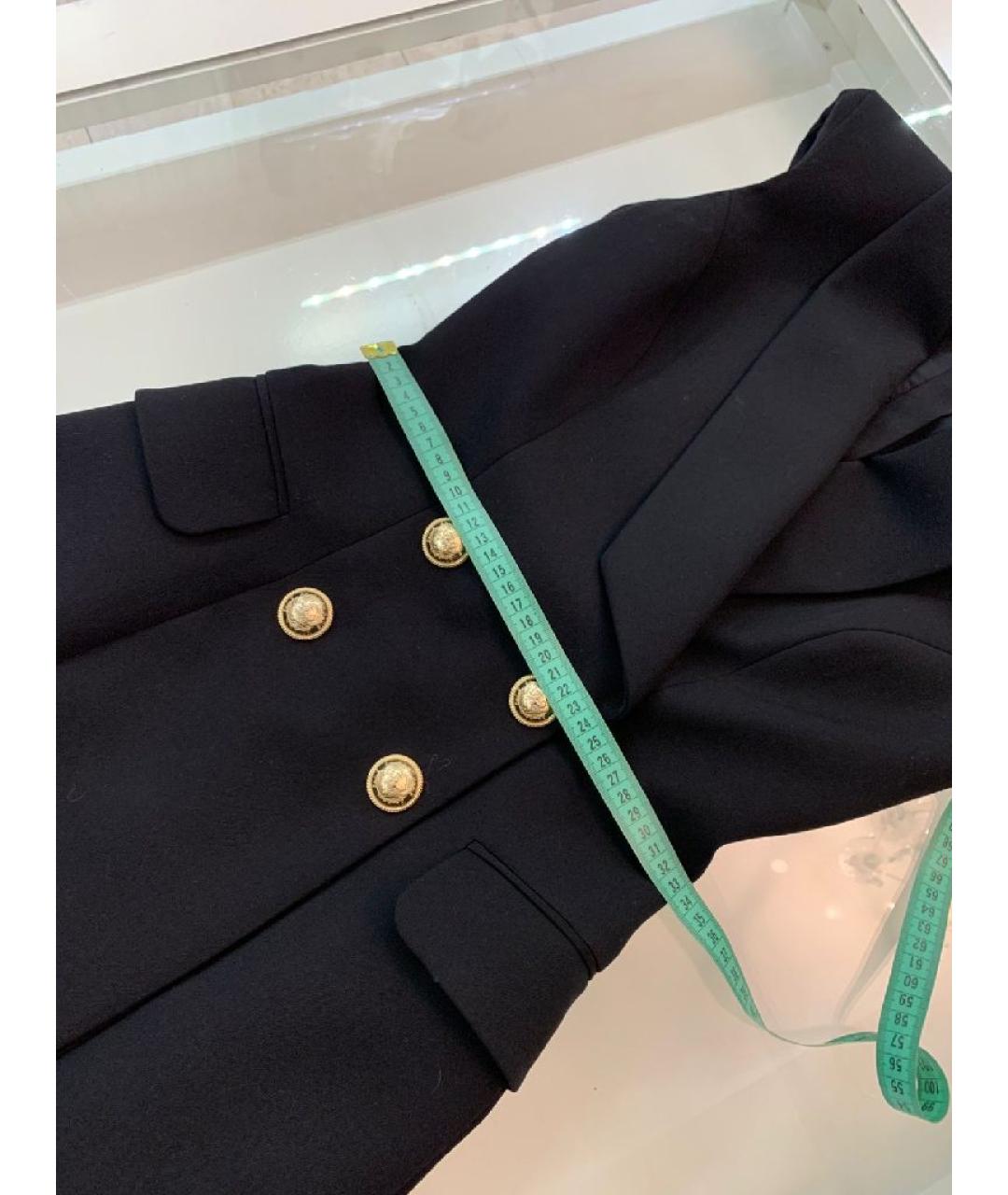 BALMAIN Черное шерстяное повседневное платье, фото 7