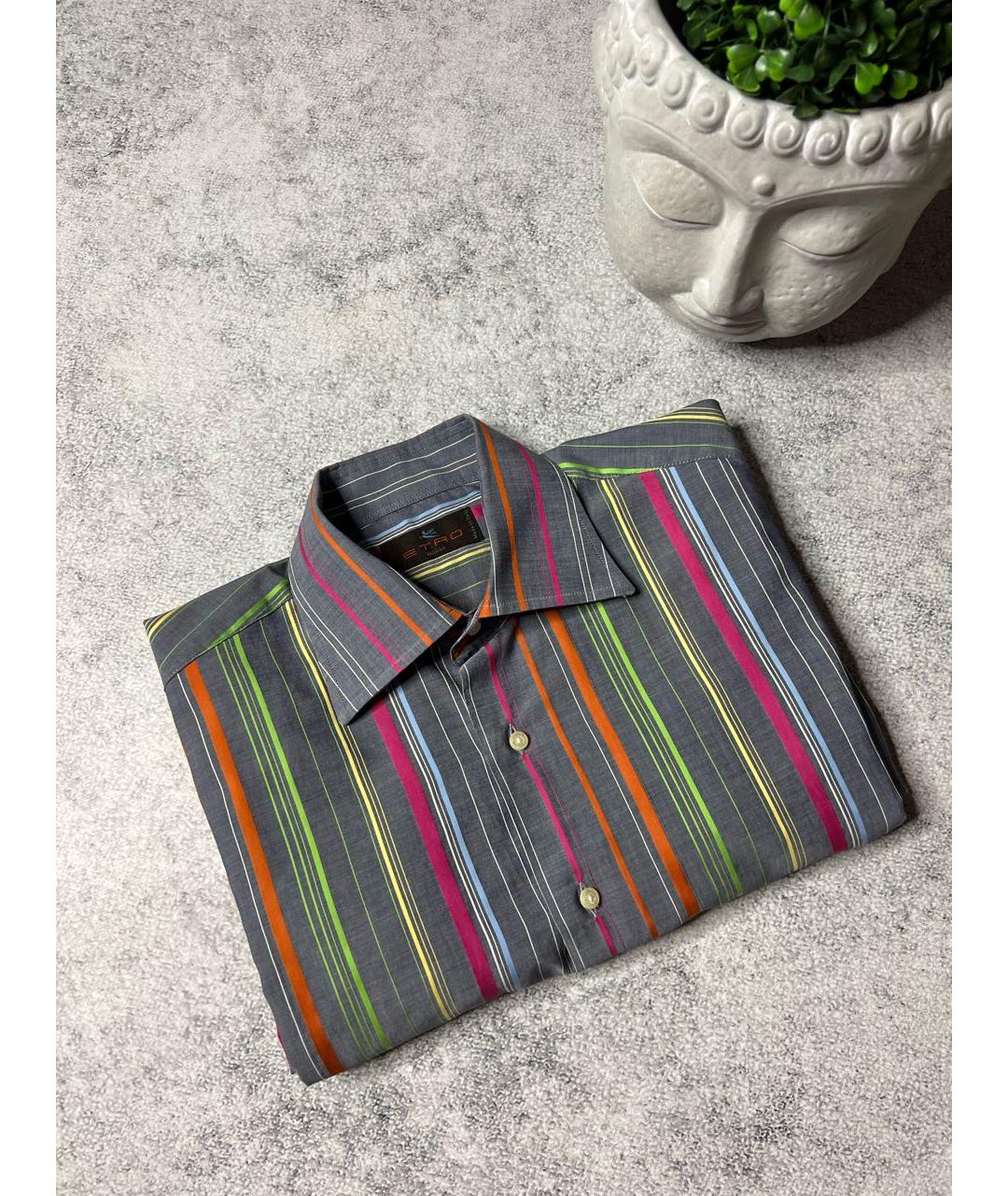 ETRO Мульти хлопковая классическая рубашка, фото 2