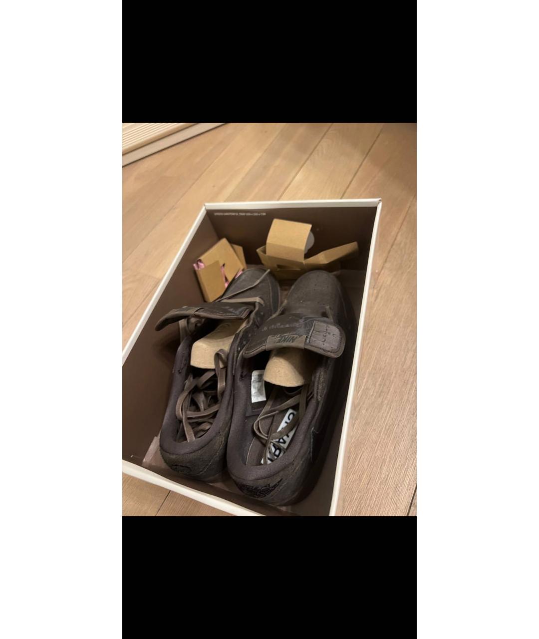 NIKE Коричневые низкие кроссовки / кеды, фото 5