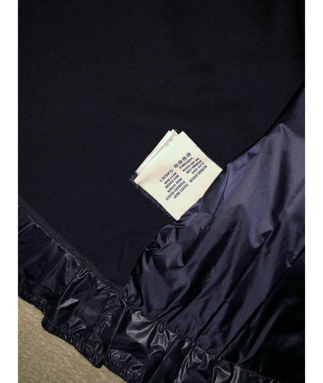 MONCLER Темно-синяя полиамидовая куртка, фото 6