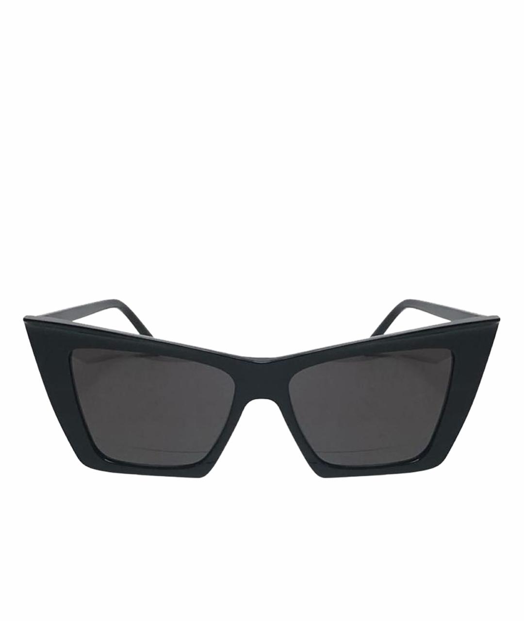 SAINT LAURENT Черные пластиковые солнцезащитные очки, фото 1