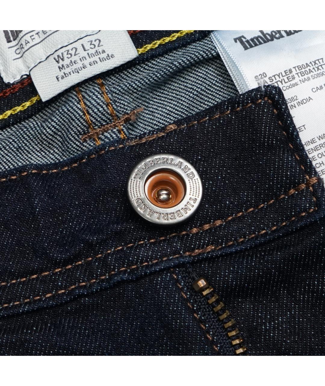 TIMBERLAND Темно-синие хлопко-эластановые джинсы скинни, фото 3
