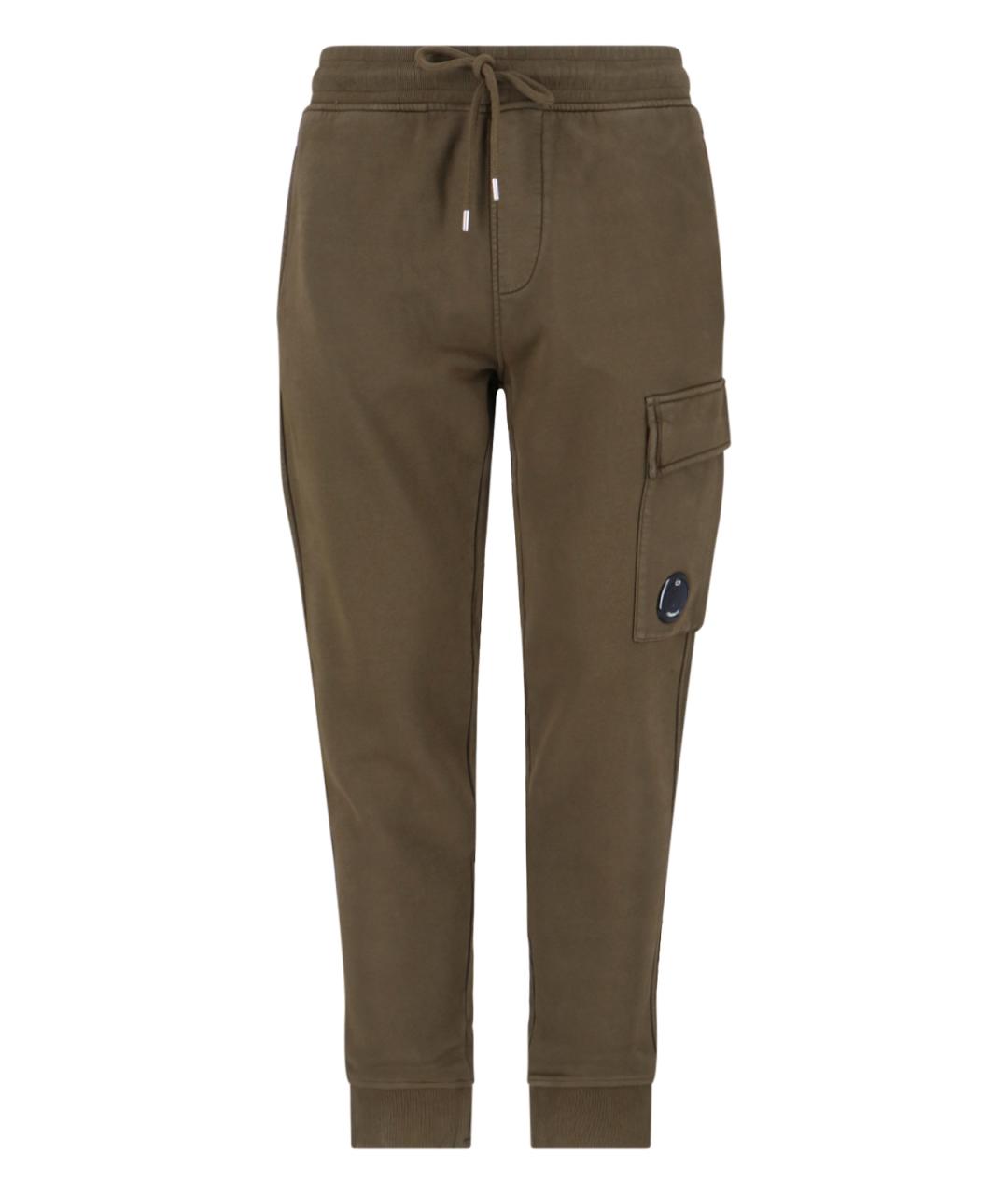 CP COMPANY Зеленые хлопковые повседневные брюки, фото 1