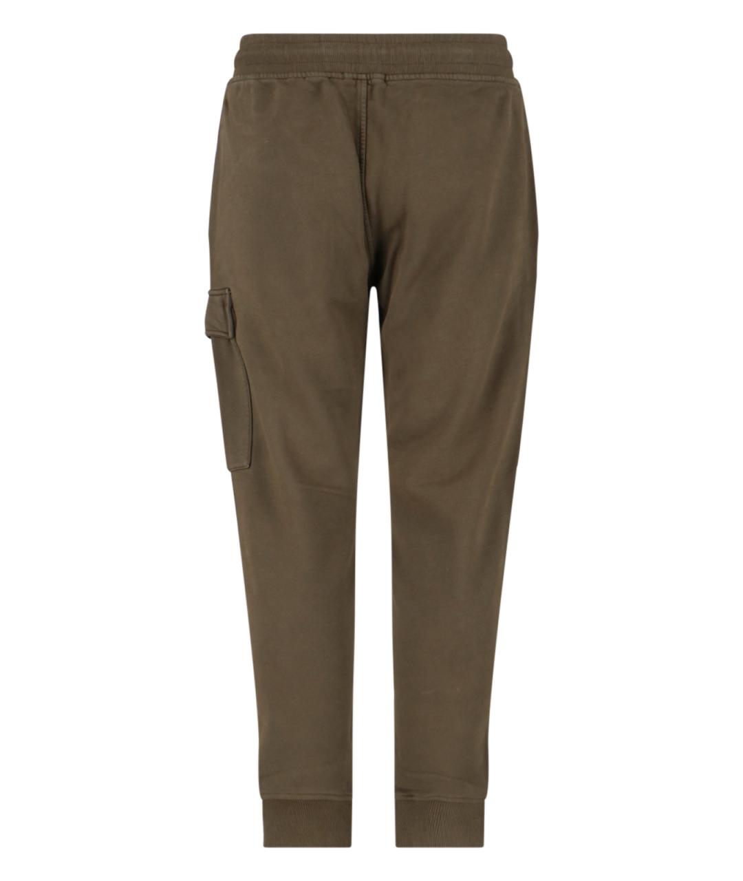 CP COMPANY Зеленые хлопковые повседневные брюки, фото 2
