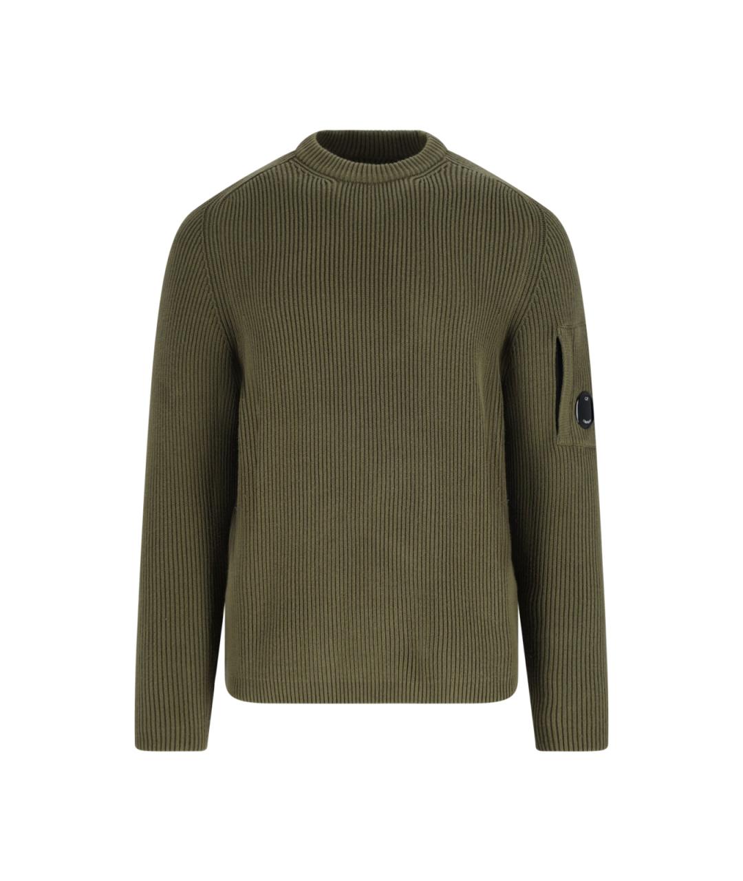CP COMPANY Зеленый хлопковый джемпер / свитер, фото 1