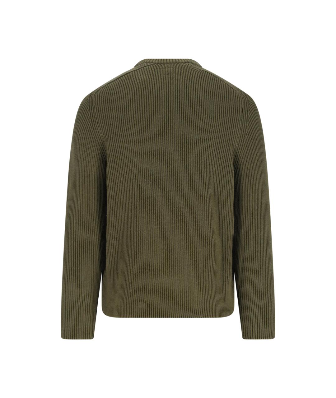 CP COMPANY Зеленый хлопковый джемпер / свитер, фото 2