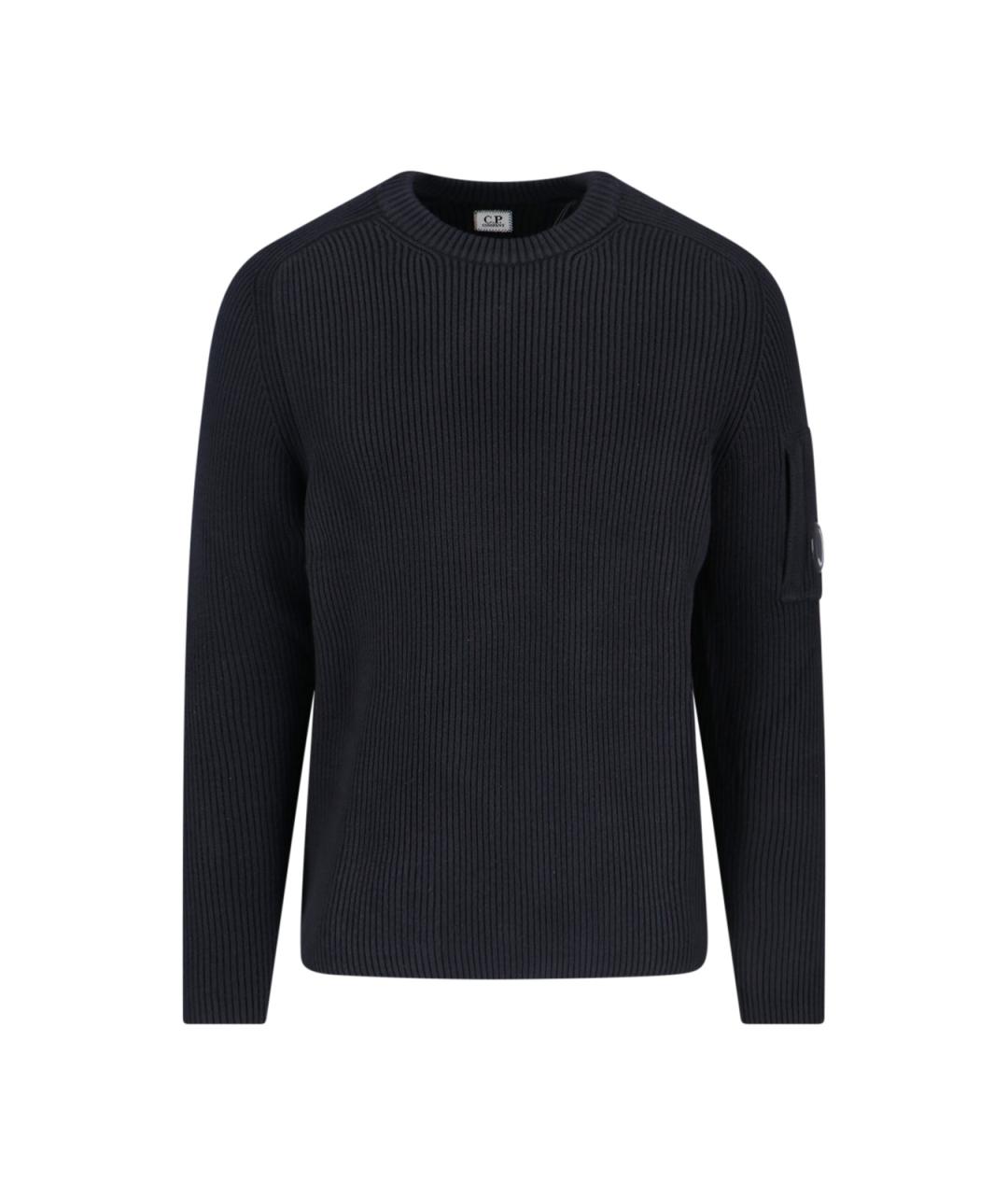 CP COMPANY Черный хлопковый джемпер / свитер, фото 1
