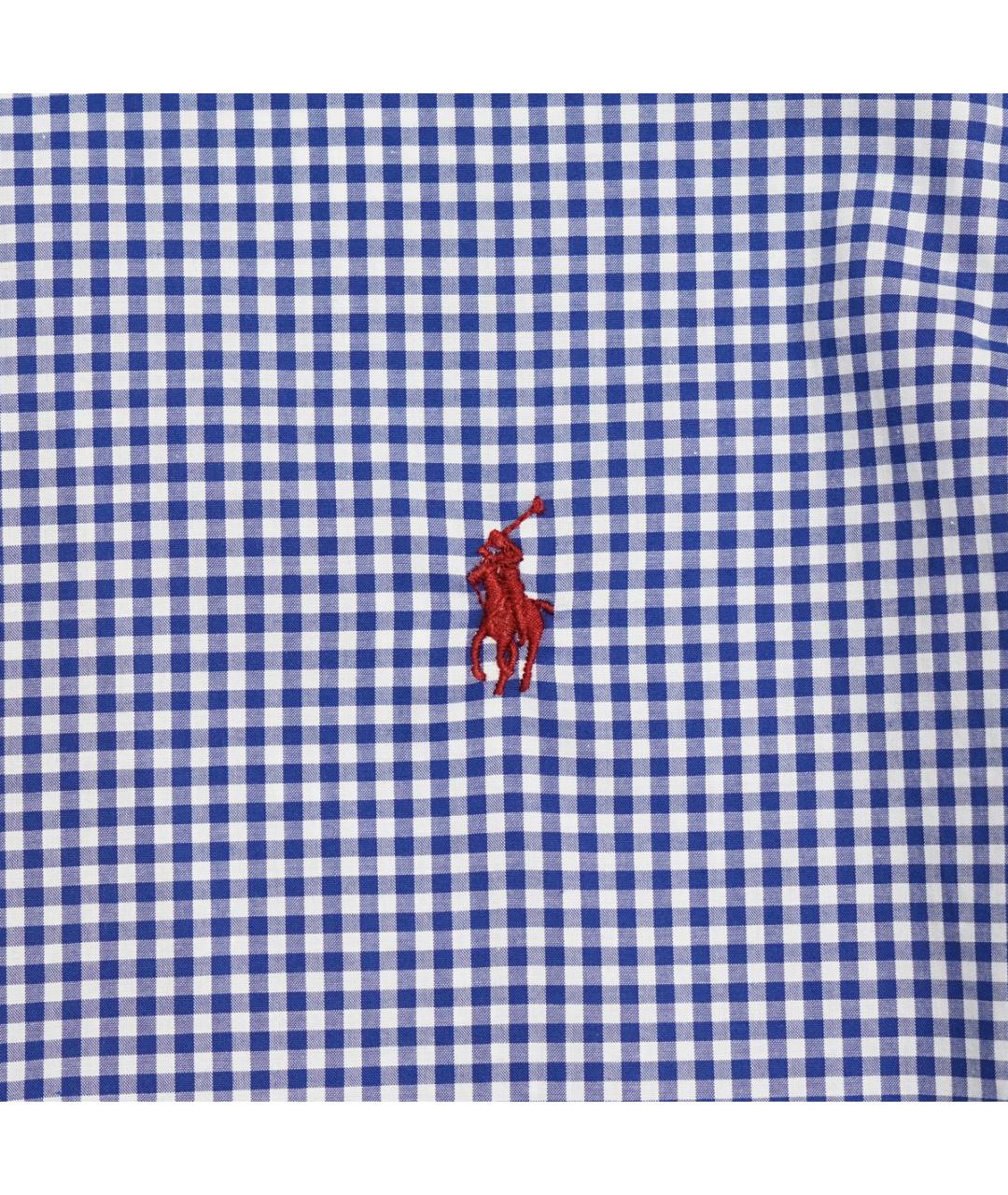 POLO RALPH LAUREN Синяя хлопковая кэжуал рубашка, фото 3