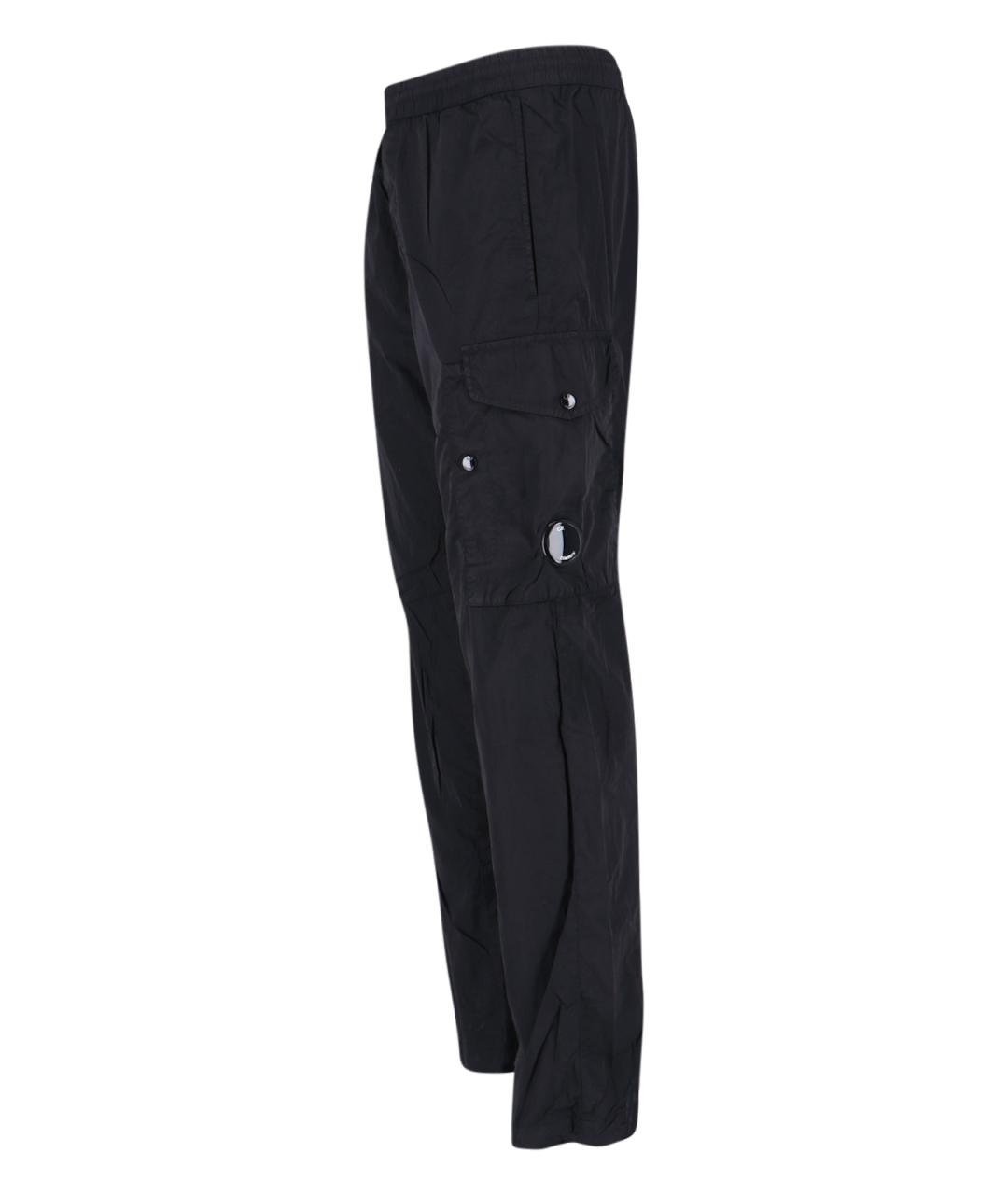 CP COMPANY Черные полиамидовые повседневные брюки, фото 3