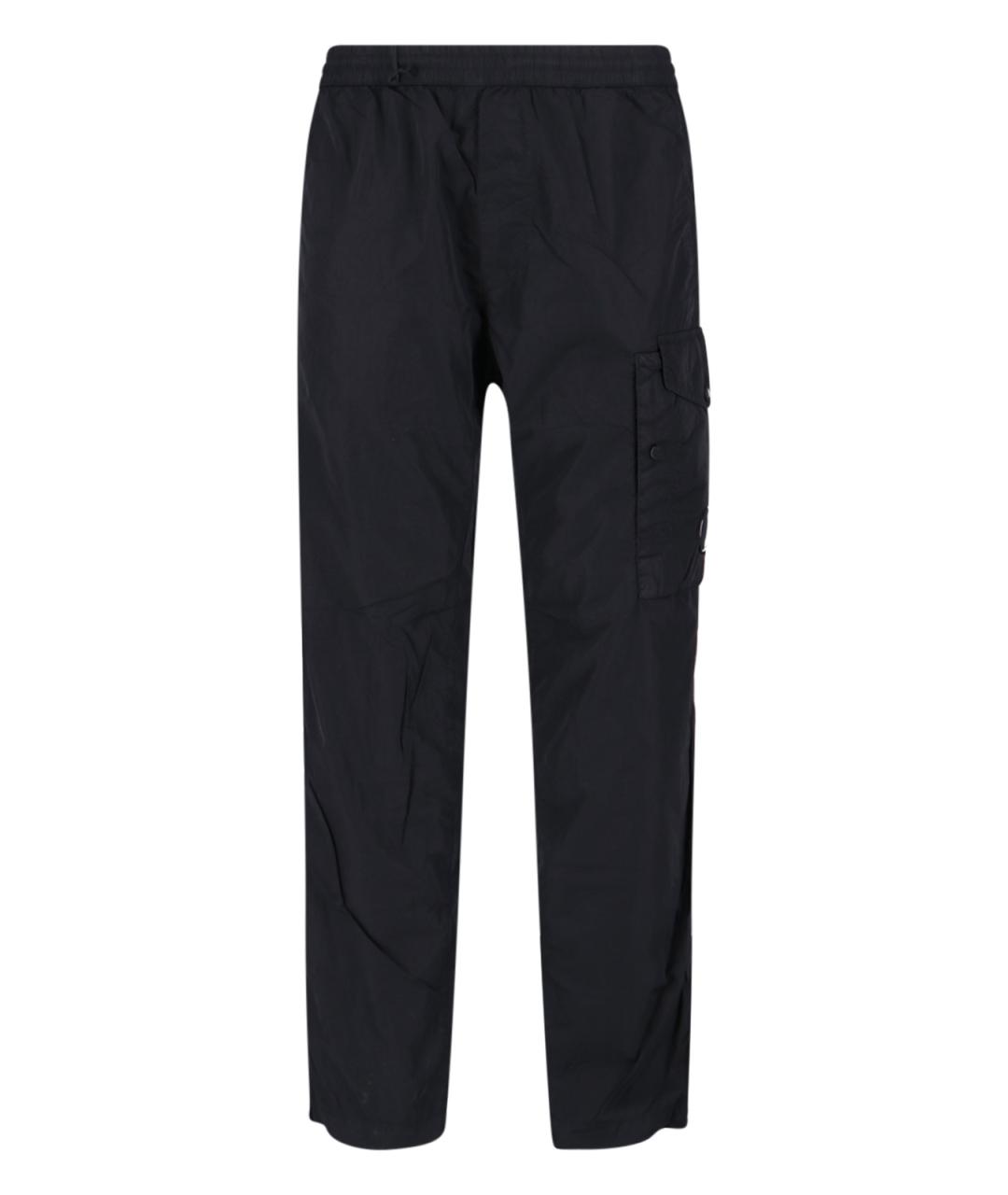 CP COMPANY Черные полиамидовые повседневные брюки, фото 1