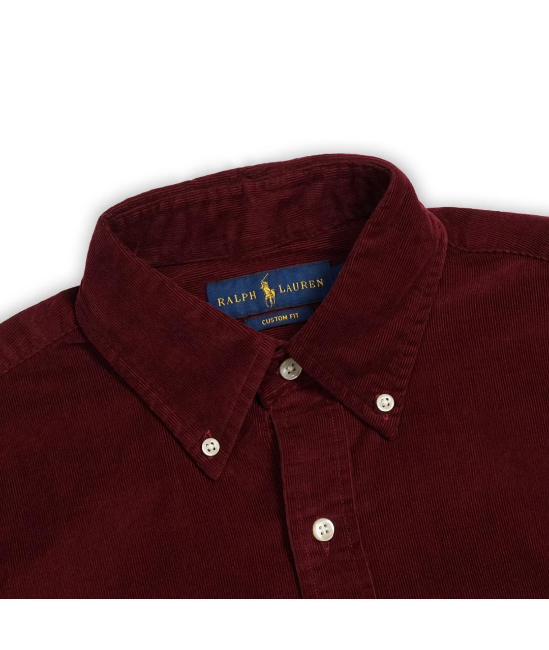 POLO RALPH LAUREN Бордовая хлопковая кэжуал рубашка, фото 2