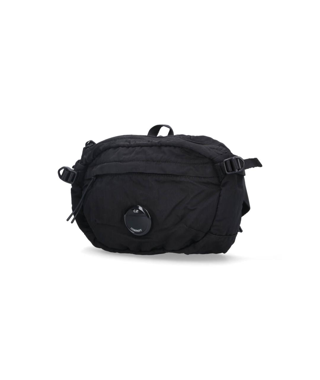 CP COMPANY Черная синтетическая поясная сумка, фото 2