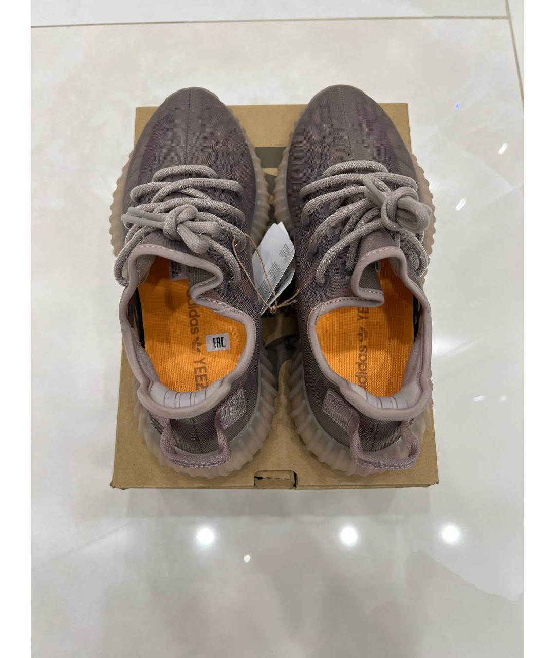 ADIDAS YEEZY Фиолетовые текстильные низкие кроссовки / кеды, фото 3