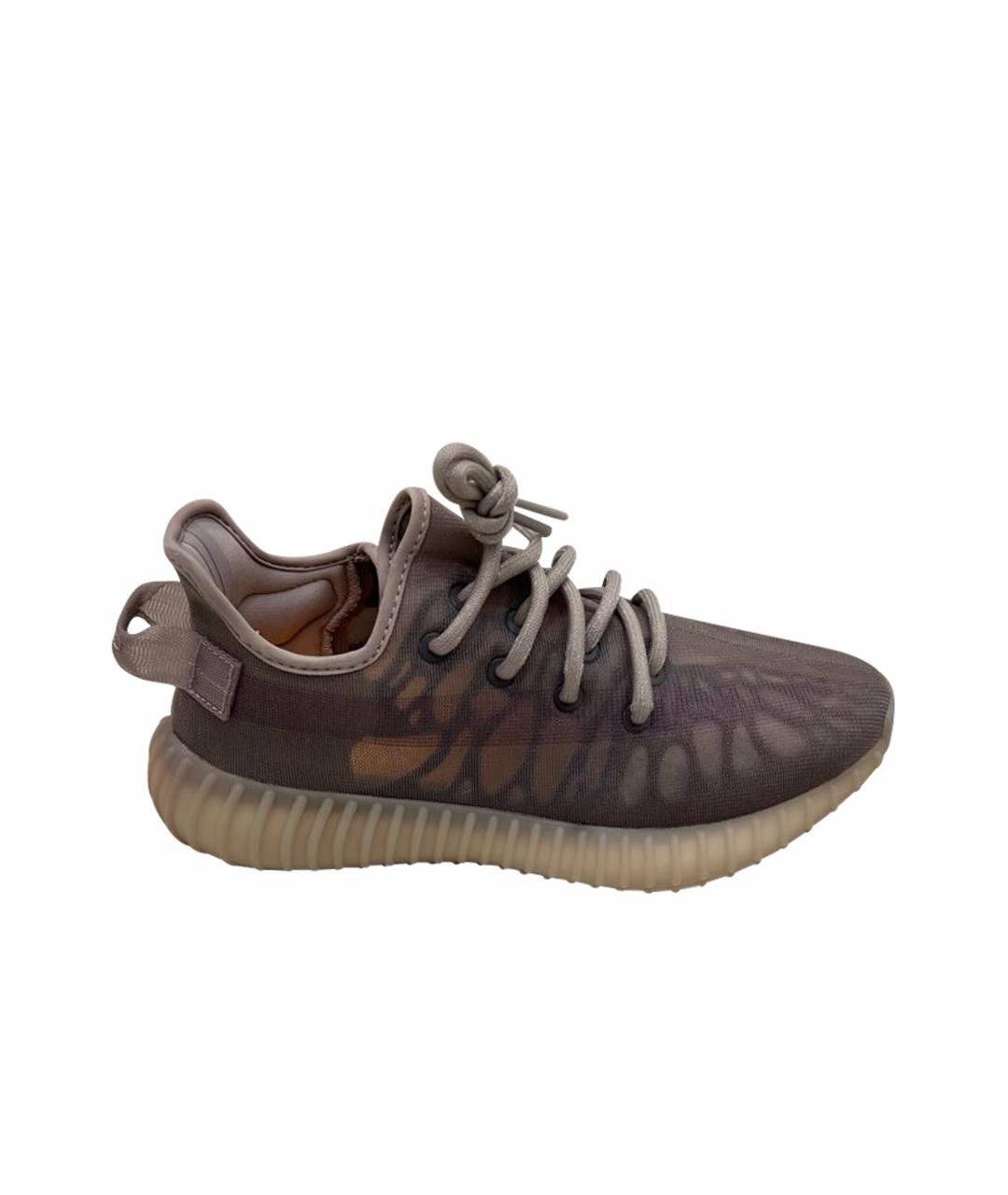 ADIDAS YEEZY Фиолетовые текстильные низкие кроссовки / кеды, фото 1