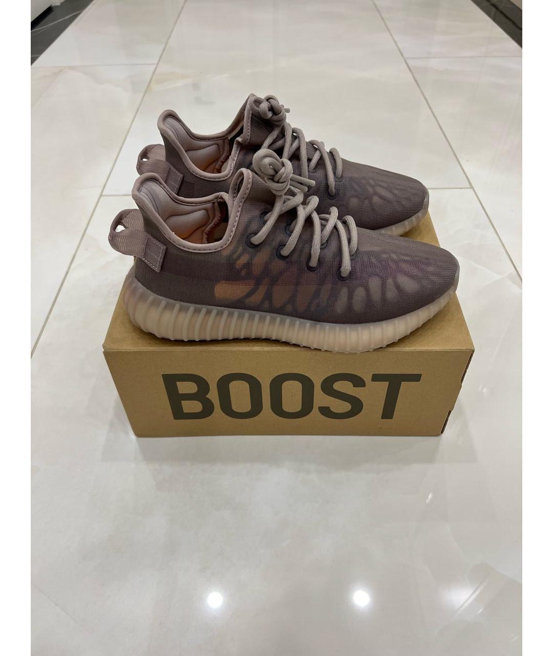 ADIDAS YEEZY Фиолетовые текстильные низкие кроссовки / кеды, фото 8