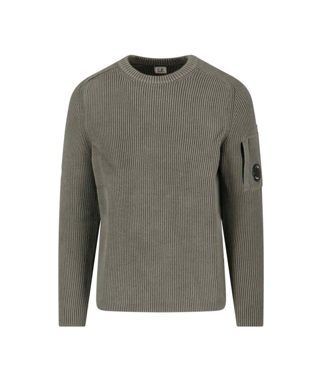 CP COMPANY Серый хлопковый джемпер / свитер, фото 1