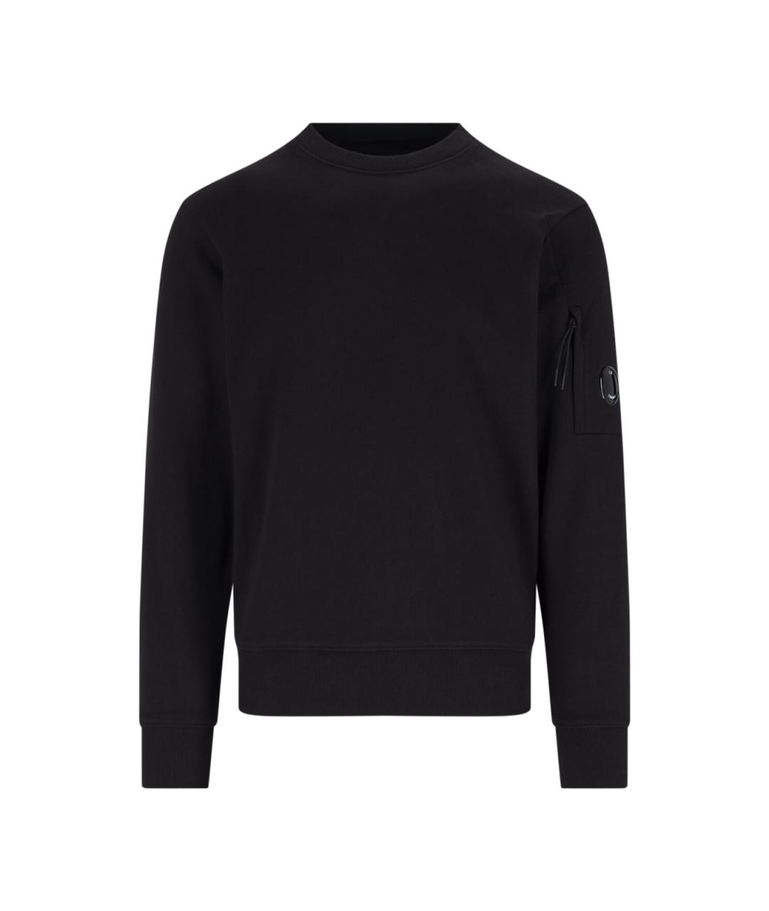 CP COMPANY Черный хлопковый джемпер / свитер, фото 1