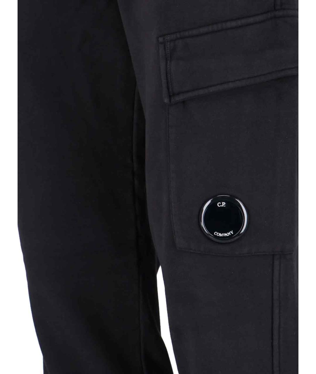 CP COMPANY Черные хлопковые повседневные брюки, фото 3