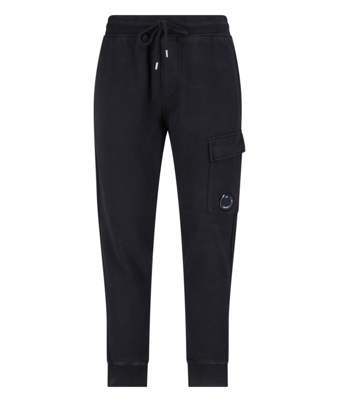 CP COMPANY Черные хлопковые повседневные брюки, фото 1