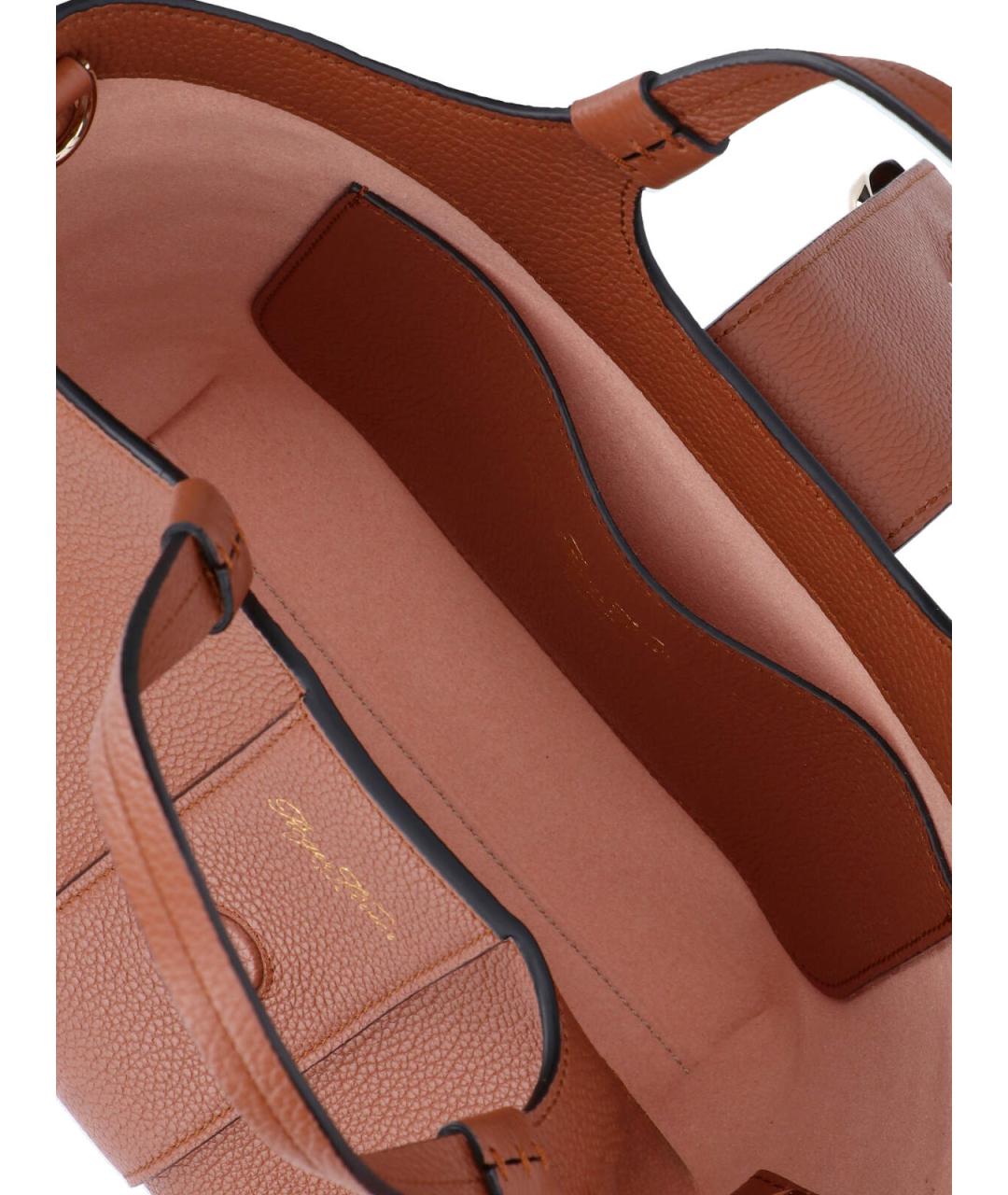 ROGER VIVIER Коричневая кожаная сумка тоут, фото 4