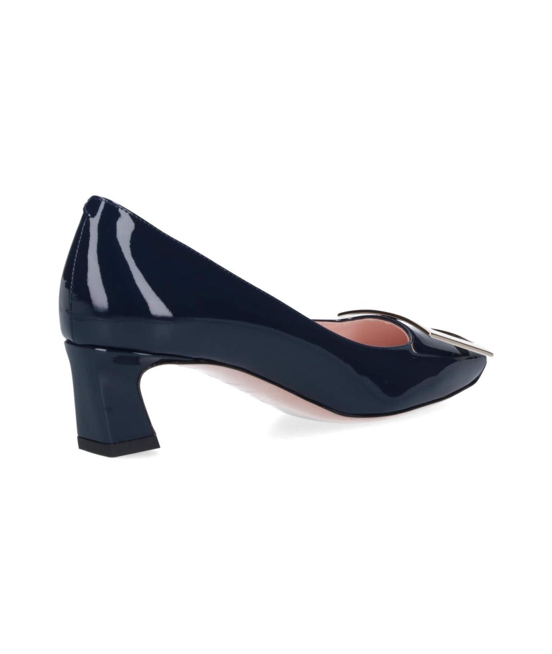 ROGER VIVIER Синие туфли из лакированной кожи, фото 4