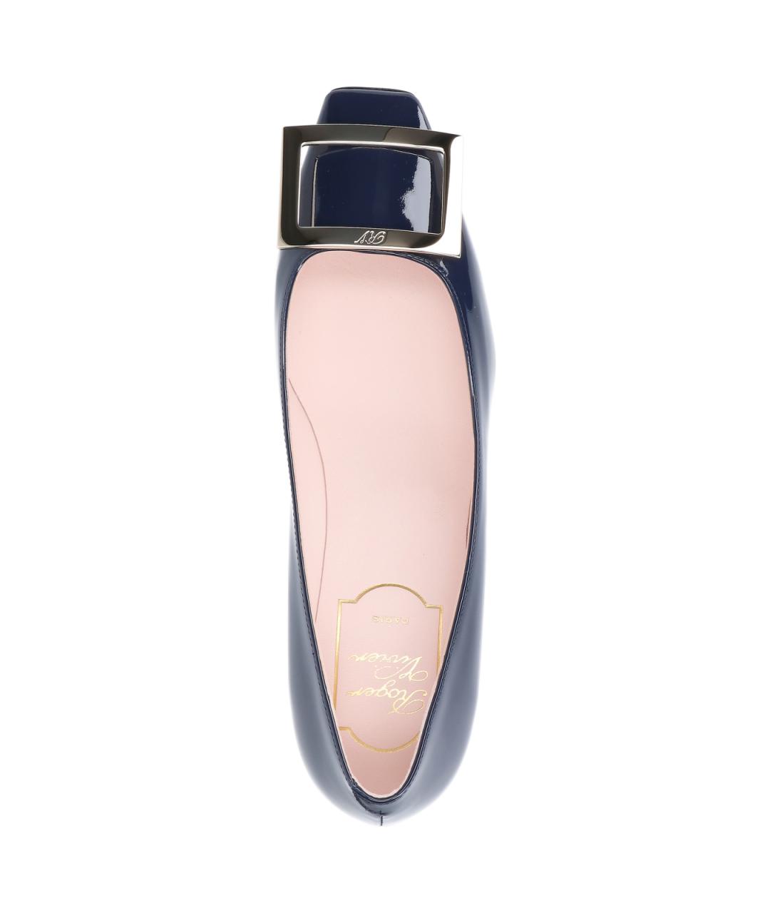 ROGER VIVIER Синие туфли из лакированной кожи, фото 5