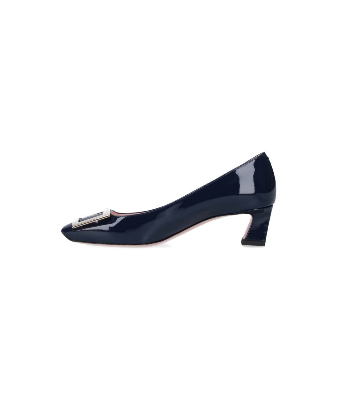 ROGER VIVIER Синие туфли из лакированной кожи, фото 3