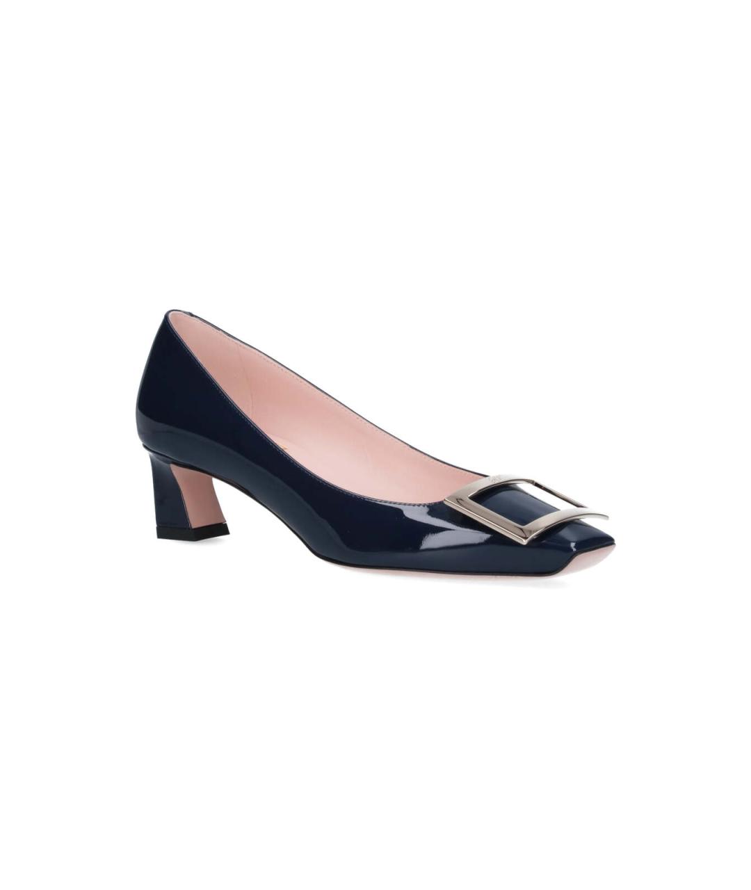 ROGER VIVIER Синие туфли из лакированной кожи, фото 2