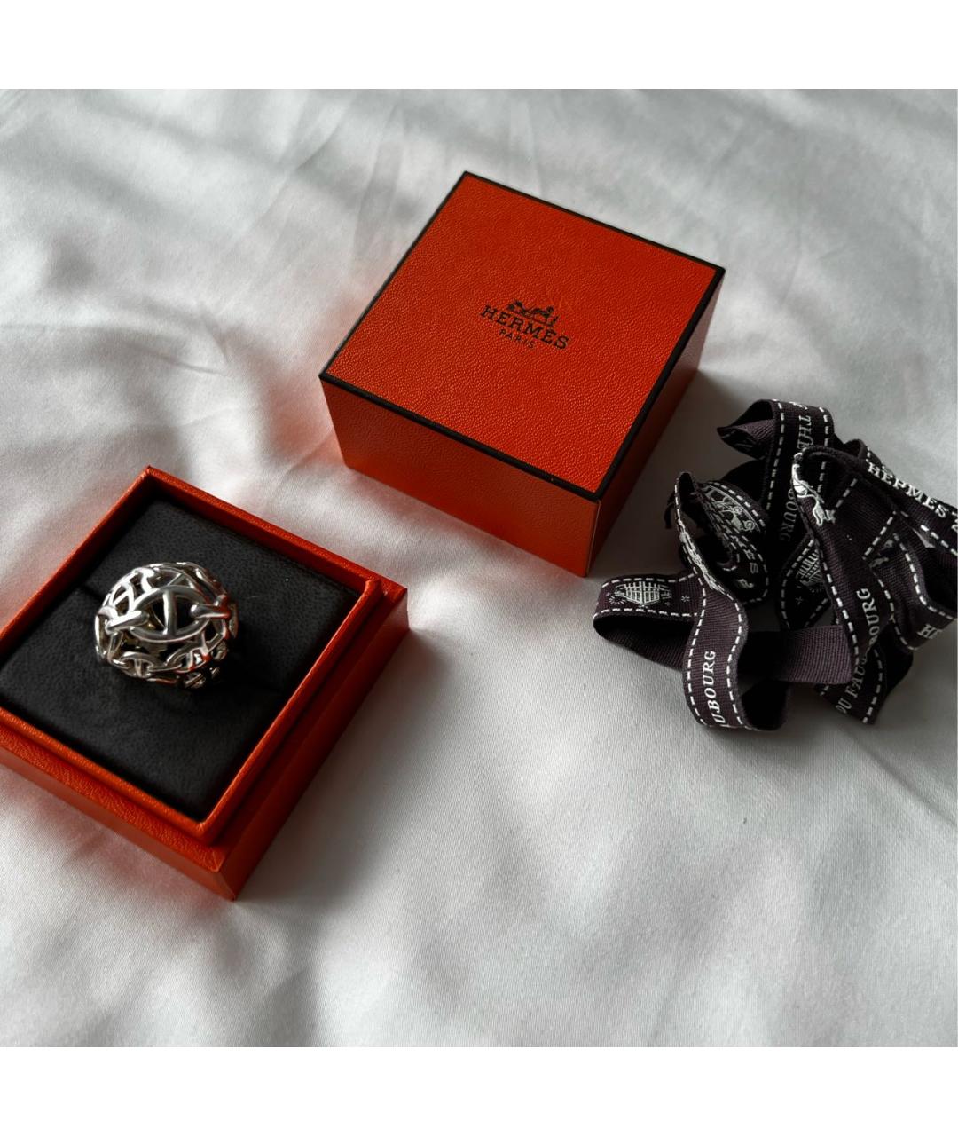 HERMES Серебряное серебряное кольцо, фото 2