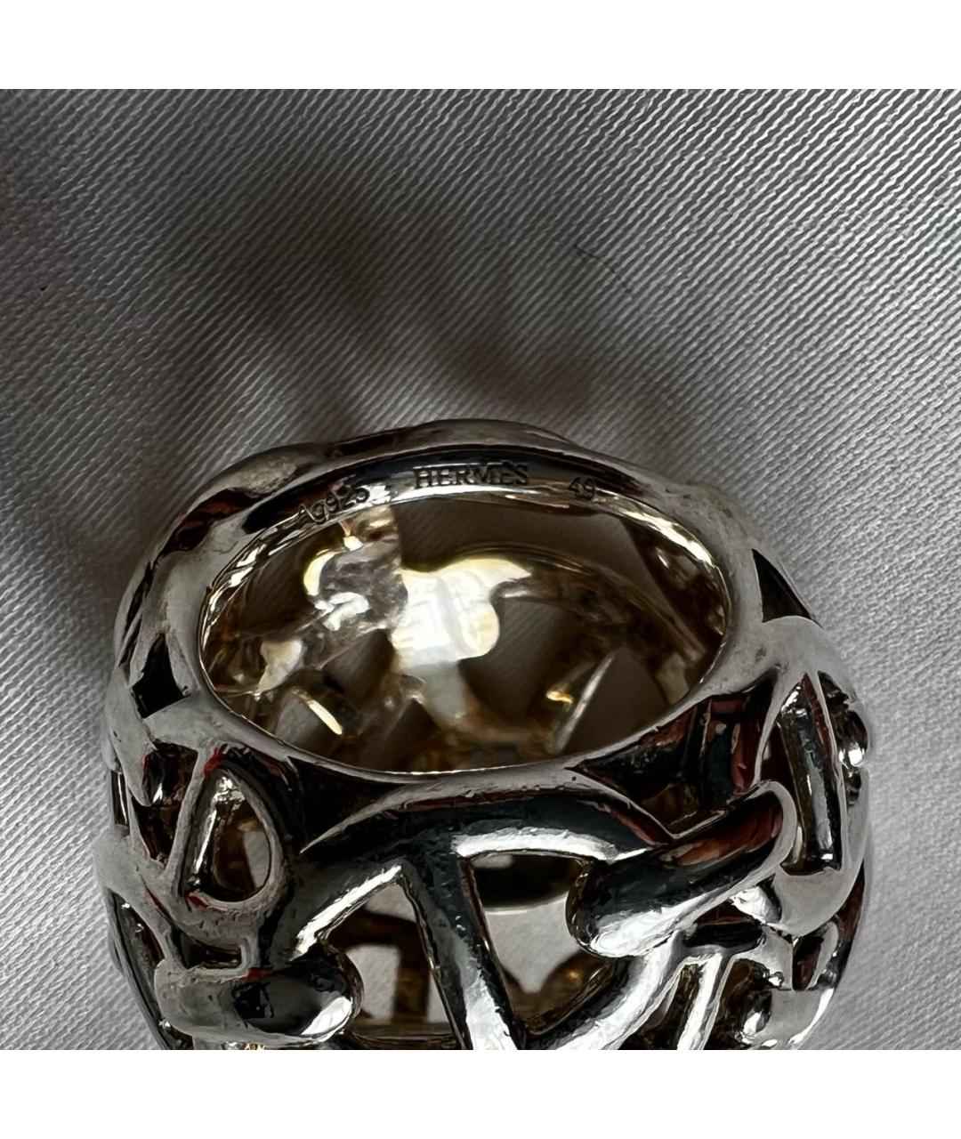 HERMES Серебряное серебряное кольцо, фото 5