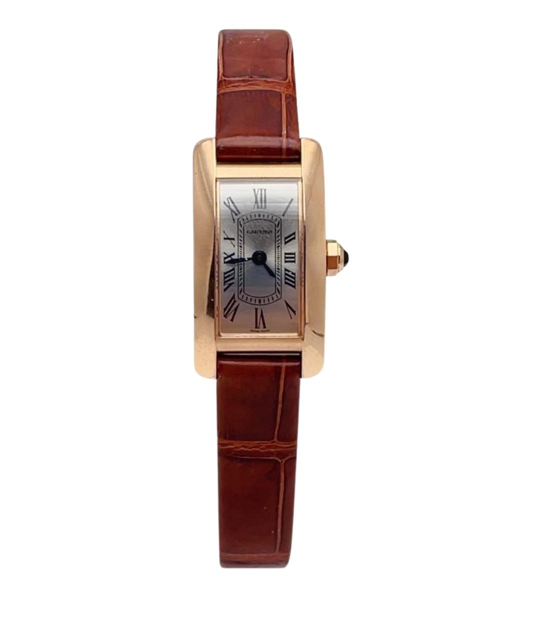 CARTIER Белые часы из розового золота, фото 1