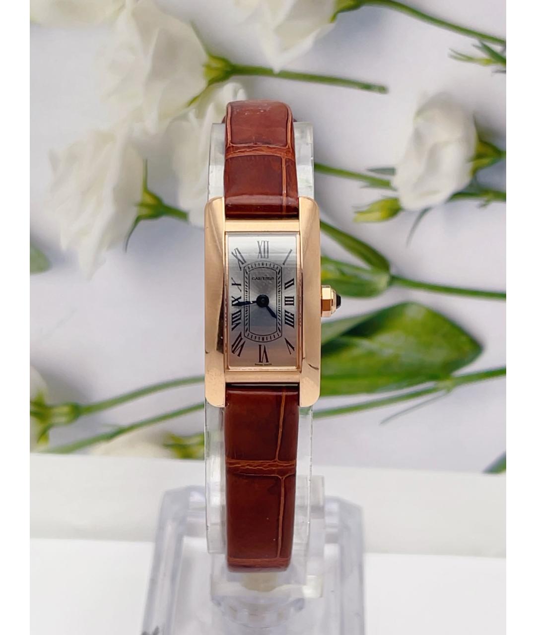CARTIER Белые часы из розового золота, фото 6