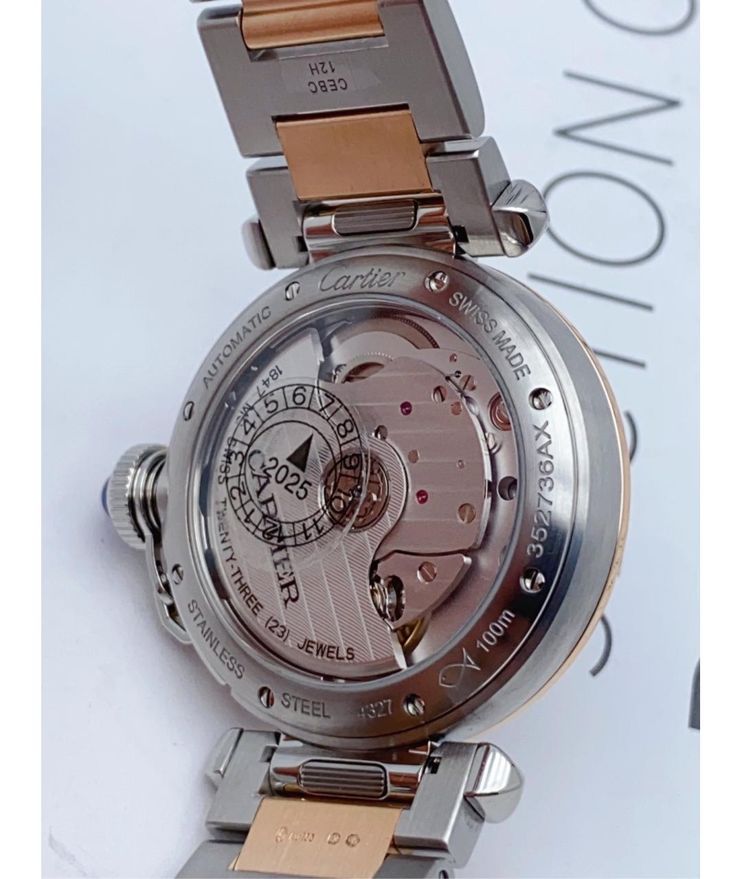 CARTIER Белые часы из розового золота, фото 5