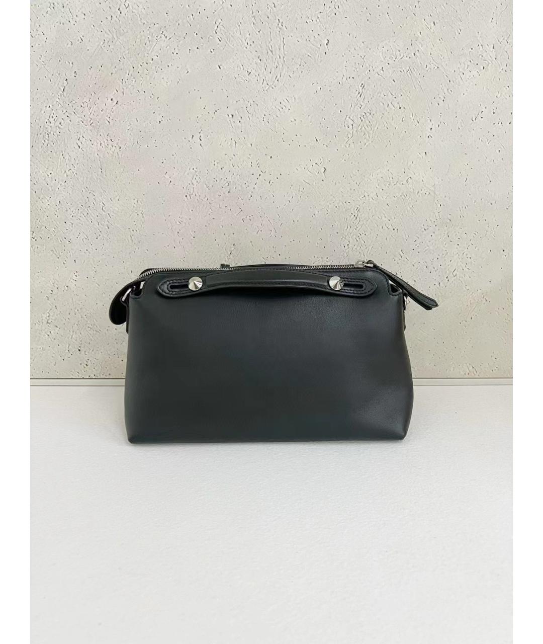 FENDI Черная кожаная сумка через плечо, фото 2