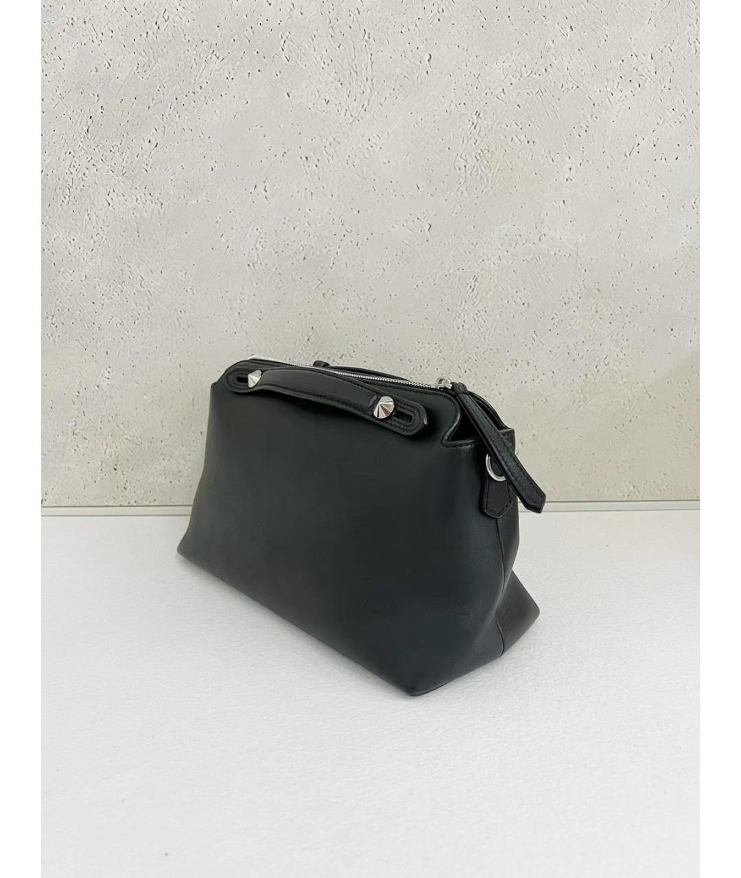 FENDI Черная кожаная сумка через плечо, фото 3