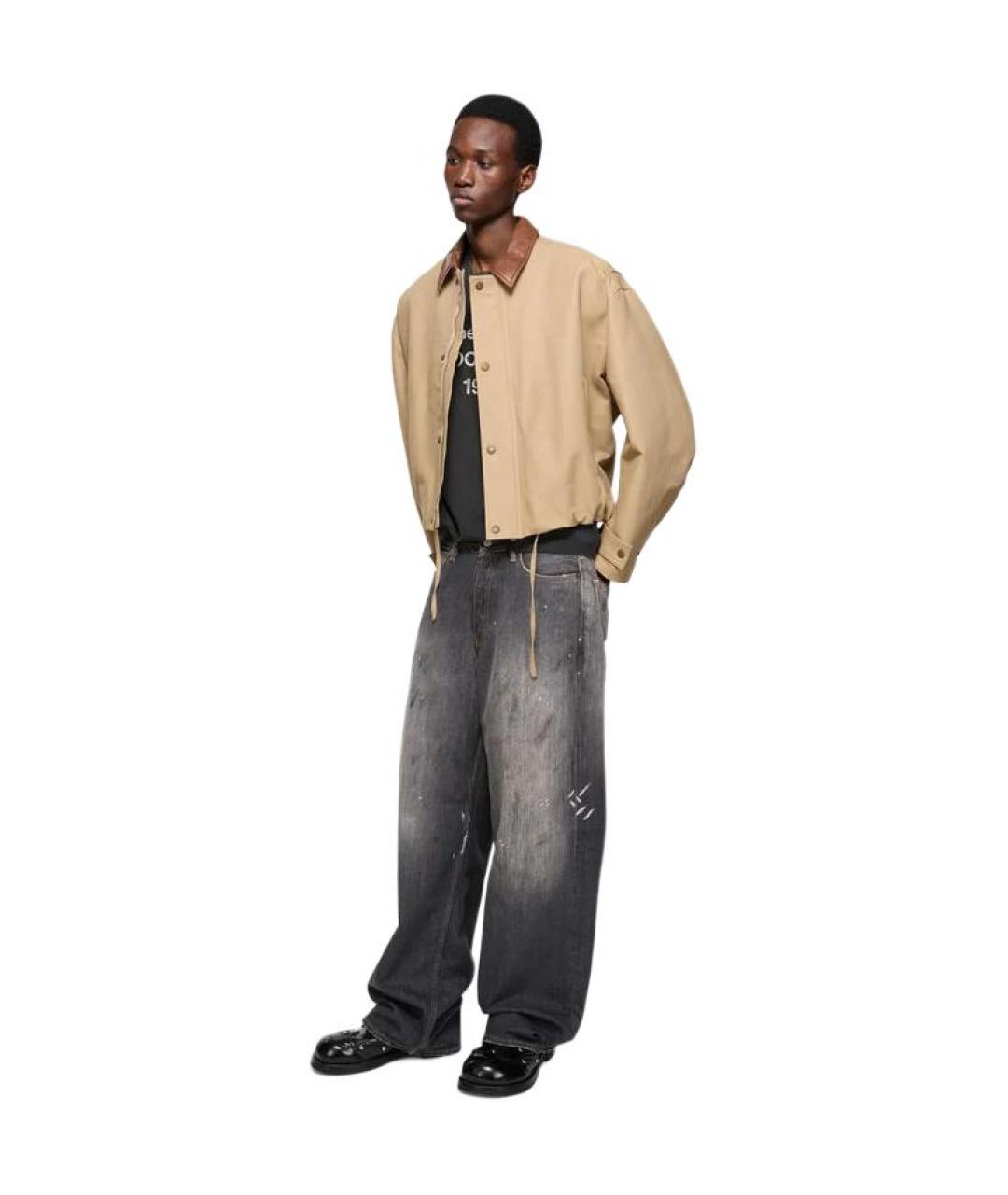 ACNE STUDIOS Черные хлопковые прямые джинсы, фото 8